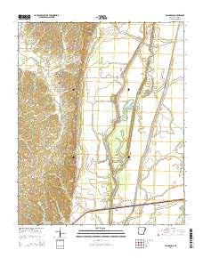 Princedale Arkansas Current topographic map, 1:24000 scale, 7.5 X 7.5 Minute, Year 2014