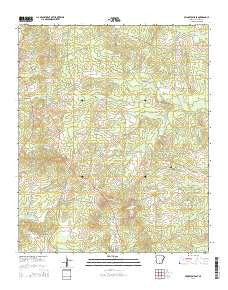 Princeton East Arkansas Current topographic map, 1:24000 scale, 7.5 X 7.5 Minute, Year 2014