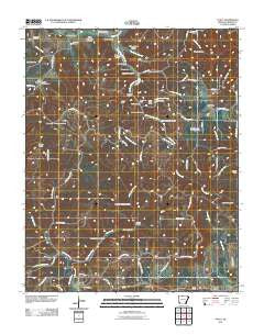 Pyatt Arkansas Historical topographic map, 1:24000 scale, 7.5 X 7.5 Minute, Year 2011