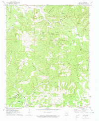 Pyatt Arkansas Historical topographic map, 1:24000 scale, 7.5 X 7.5 Minute, Year 1972