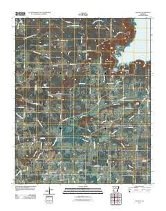 Quitman Arkansas Historical topographic map, 1:24000 scale, 7.5 X 7.5 Minute, Year 2011