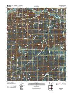 Ravenden Arkansas Historical topographic map, 1:24000 scale, 7.5 X 7.5 Minute, Year 2011