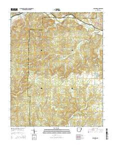 Ravenden Arkansas Current topographic map, 1:24000 scale, 7.5 X 7.5 Minute, Year 2014