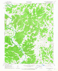 Ravenden Springs SE Arkansas Historical topographic map, 1:24000 scale, 7.5 X 7.5 Minute, Year 1966