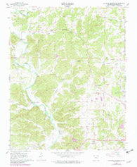Ravenden Springs SE Arkansas Historical topographic map, 1:24000 scale, 7.5 X 7.5 Minute, Year 1966