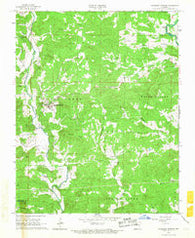 Ravenden Springs Arkansas Historical topographic map, 1:24000 scale, 7.5 X 7.5 Minute, Year 1966