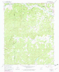Ravenden Arkansas Historical topographic map, 1:24000 scale, 7.5 X 7.5 Minute, Year 1968