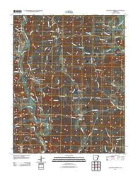 Ravenden Springs Arkansas Historical topographic map, 1:24000 scale, 7.5 X 7.5 Minute, Year 2011
