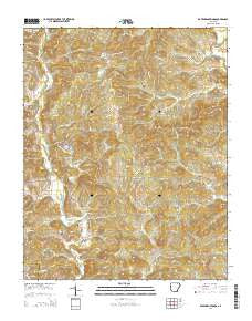 Ravenden Springs Arkansas Current topographic map, 1:24000 scale, 7.5 X 7.5 Minute, Year 2014