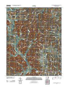 Ravenden Springs SE Arkansas Historical topographic map, 1:24000 scale, 7.5 X 7.5 Minute, Year 2011