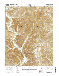 Ravenden Springs SE Arkansas Current topographic map, 1:24000 scale, 7.5 X 7.5 Minute, Year 2014