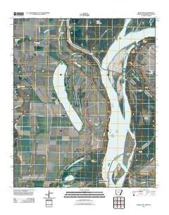 Readland Arkansas Historical topographic map, 1:24000 scale, 7.5 X 7.5 Minute, Year 2011