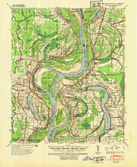 Readland Arkansas Historical topographic map, 1:62500 scale, 15 X 15 Minute, Year 1939