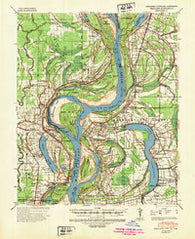 Readland Arkansas Historical topographic map, 1:62500 scale, 15 X 15 Minute, Year 1939