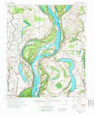 Readland Arkansas Historical topographic map, 1:62500 scale, 15 X 15 Minute, Year 1972