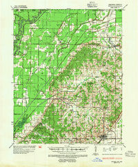 Rector Arkansas Historical topographic map, 1:62500 scale, 15 X 15 Minute, Year 1935