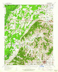 Rector Arkansas Historical topographic map, 1:62500 scale, 15 X 15 Minute, Year 1958