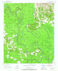 Red Bluff Arkansas Historical topographic map, 1:24000 scale, 7.5 X 7.5 Minute, Year 1950