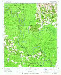 Red Bluff Arkansas Historical topographic map, 1:24000 scale, 7.5 X 7.5 Minute, Year 1950