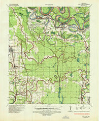 Red Fork Arkansas Historical topographic map, 1:62500 scale, 15 X 15 Minute, Year 1935