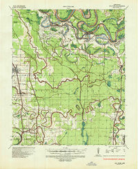 Red Fork Arkansas Historical topographic map, 1:62500 scale, 15 X 15 Minute, Year 1935