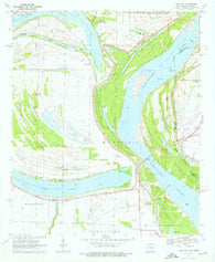 Red Leaf Arkansas Historical topographic map, 1:24000 scale, 7.5 X 7.5 Minute, Year 1970