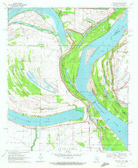 Red Leaf Arkansas Historical topographic map, 1:24000 scale, 7.5 X 7.5 Minute, Year 1970