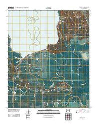 Red Bluff Arkansas Historical topographic map, 1:24000 scale, 7.5 X 7.5 Minute, Year 2011