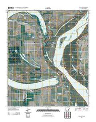 Red Leaf Arkansas Historical topographic map, 1:24000 scale, 7.5 X 7.5 Minute, Year 2011