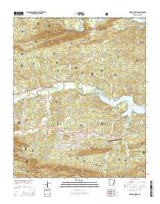 Reed Mountain Arkansas Current topographic map, 1:24000 scale, 7.5 X 7.5 Minute, Year 2014