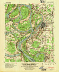 Refuge Mississippi Historical topographic map, 1:62500 scale, 15 X 15 Minute, Year 1939