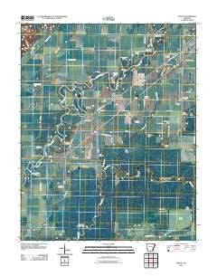 Reyno Arkansas Historical topographic map, 1:24000 scale, 7.5 X 7.5 Minute, Year 2011