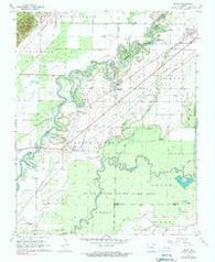 Reyno Arkansas Historical topographic map, 1:24000 scale, 7.5 X 7.5 Minute, Year 1968