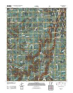 Rhea Arkansas Historical topographic map, 1:24000 scale, 7.5 X 7.5 Minute, Year 2011