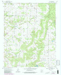 Rhea Arkansas Historical topographic map, 1:24000 scale, 7.5 X 7.5 Minute, Year 1970