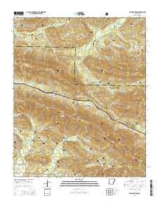 Rich Mountain Arkansas Current topographic map, 1:24000 scale, 7.5 X 7.5 Minute, Year 2014