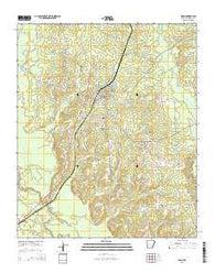 Rison Arkansas Current topographic map, 1:24000 scale, 7.5 X 7.5 Minute, Year 2014