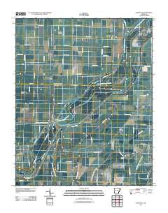 Rivervale Arkansas Historical topographic map, 1:24000 scale, 7.5 X 7.5 Minute, Year 2011