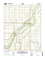Rivervale Arkansas Current topographic map, 1:24000 scale, 7.5 X 7.5 Minute, Year 2014