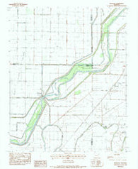 Rivervale Arkansas Historical topographic map, 1:24000 scale, 7.5 X 7.5 Minute, Year 1983