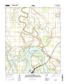 Rob Roy Arkansas Current topographic map, 1:24000 scale, 7.5 X 7.5 Minute, Year 2014