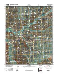 Robinson Arkansas Historical topographic map, 1:24000 scale, 7.5 X 7.5 Minute, Year 2011