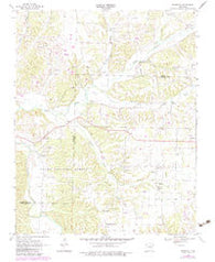 Robinson Arkansas Historical topographic map, 1:24000 scale, 7.5 X 7.5 Minute, Year 1970