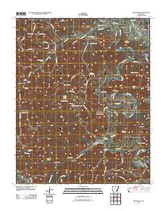 Rockhouse Arkansas Historical topographic map, 1:24000 scale, 7.5 X 7.5 Minute, Year 2011
