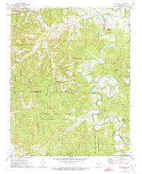 Rockhouse Arkansas Historical topographic map, 1:24000 scale, 7.5 X 7.5 Minute, Year 1972