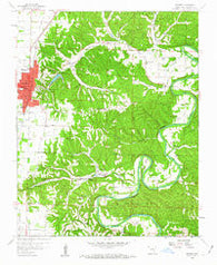 Rogers Arkansas Historical topographic map, 1:24000 scale, 7.5 X 7.5 Minute, Year 1958