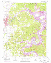 Rogers Arkansas Historical topographic map, 1:24000 scale, 7.5 X 7.5 Minute, Year 1958