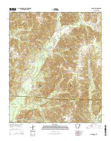 Round Hill Arkansas Current topographic map, 1:24000 scale, 7.5 X 7.5 Minute, Year 2014
