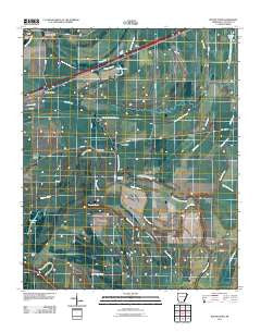 Round Pond Arkansas Historical topographic map, 1:24000 scale, 7.5 X 7.5 Minute, Year 2011