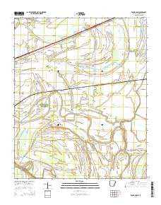 Round Pond Arkansas Current topographic map, 1:24000 scale, 7.5 X 7.5 Minute, Year 2014